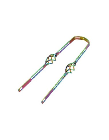 20 Cage Twisted Fender Braces Oil Slick.